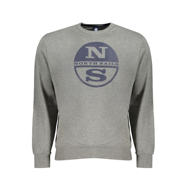 Gray Cotton Men Sweater