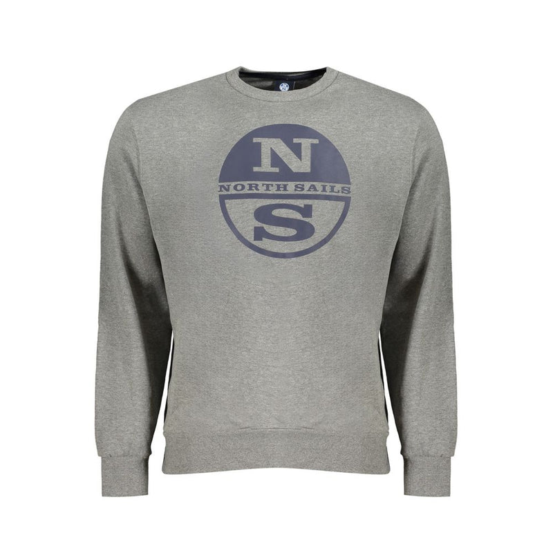 Gray Cotton Men Sweater