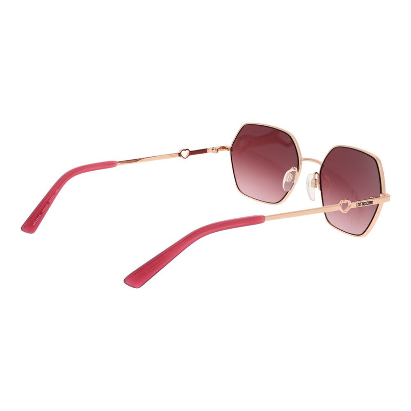 Rose Gold Metal Sunglasses