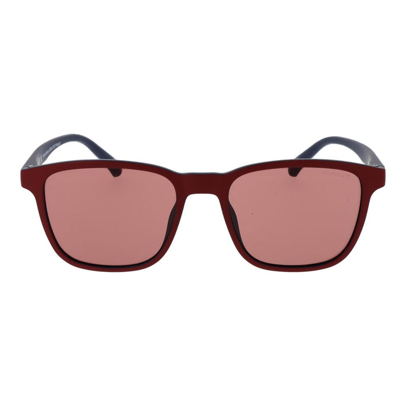 Red Stainless Steel Sunglasses