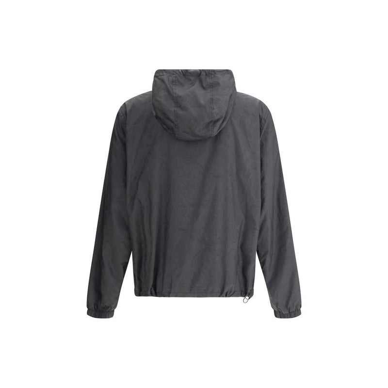 Black Polyester Shell Jacket