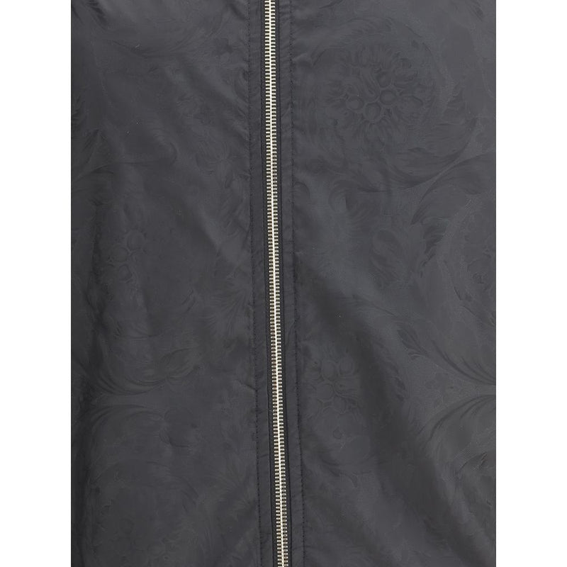 Black Polyester Shell Jacket