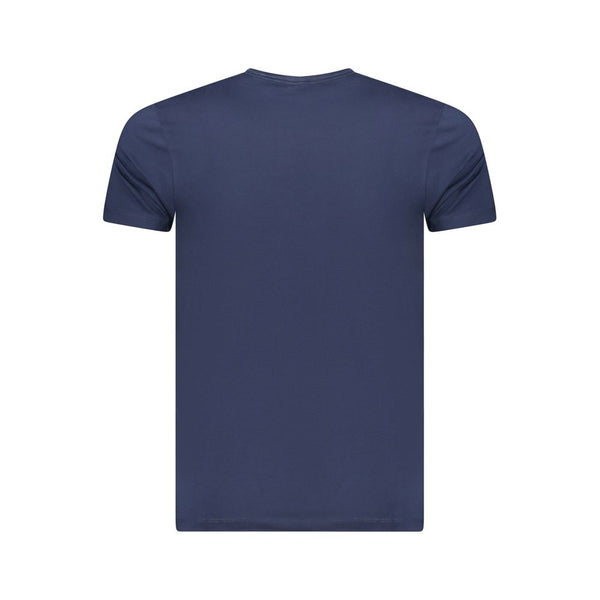 Blue Cotton Men T-Shirt