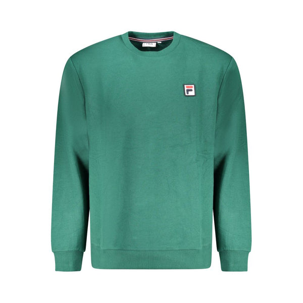 Green Cotton Men Sweater