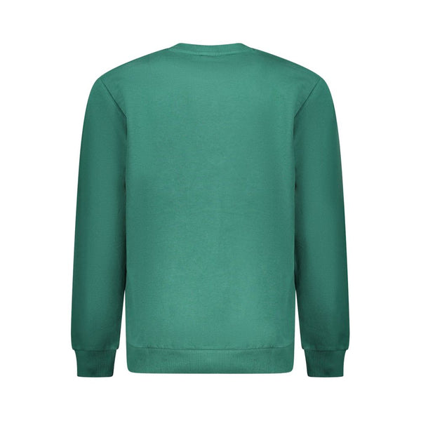 Green Cotton Men Sweater