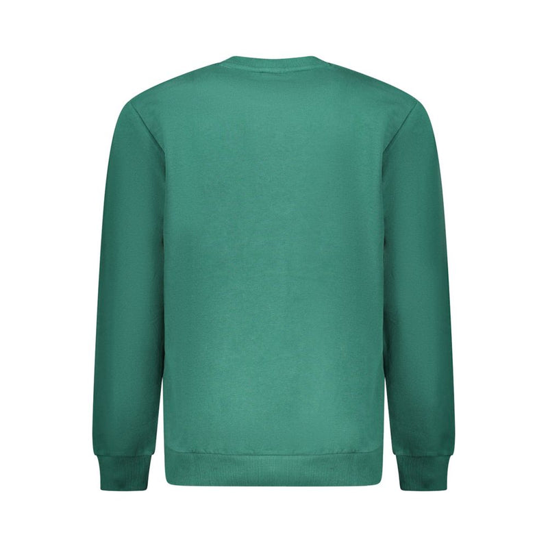 Green Cotton Men Sweater