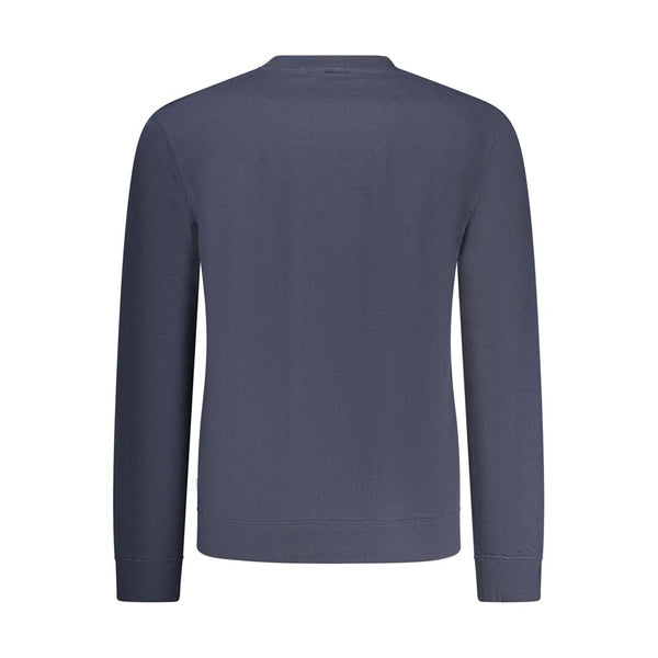 Blue Cotton Men Sweater
