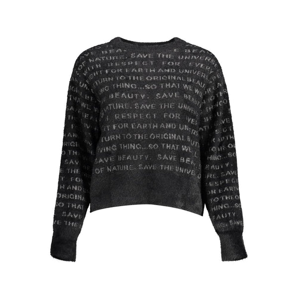 Black Polyester Sweater