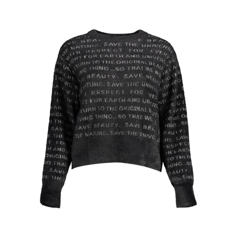 Black Polyester Sweater