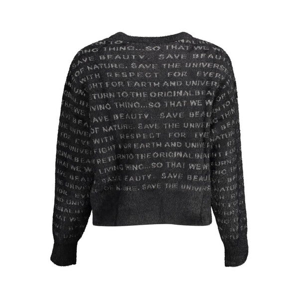 Black Polyester Sweater