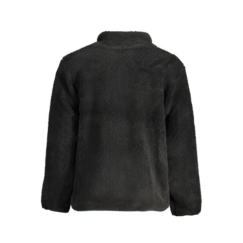 Black Polyester Men Jacket
