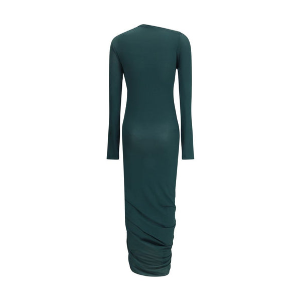 Green Viscose Casual Dress