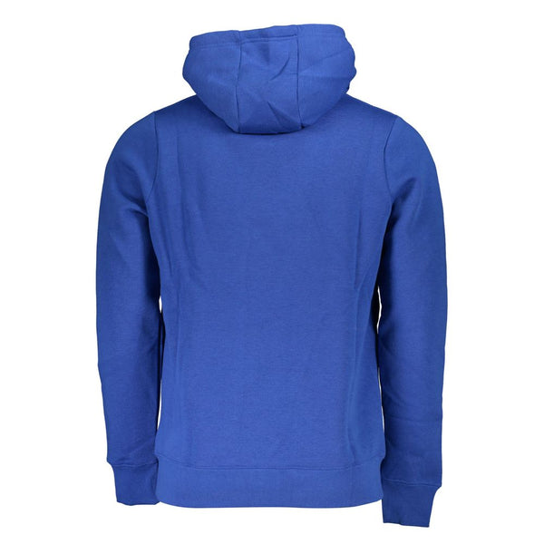 Blue Cotton Men Sweater