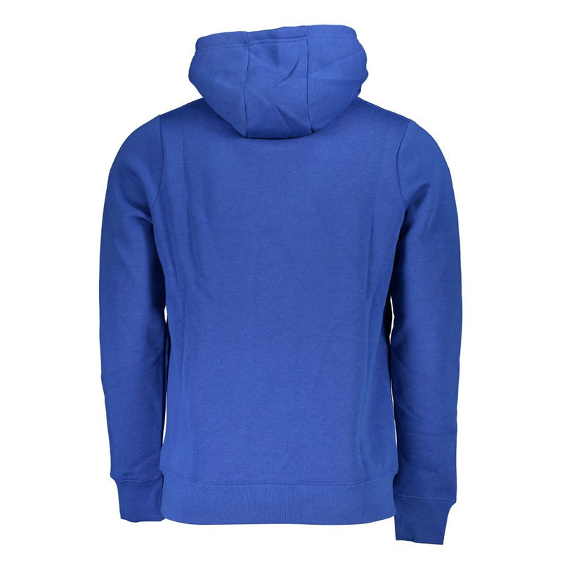 Blue Cotton Men Sweater