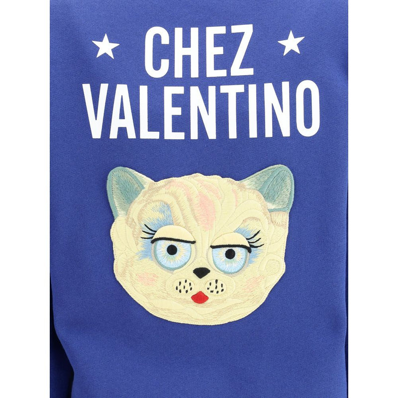 Blue Cotton Sweatshirt