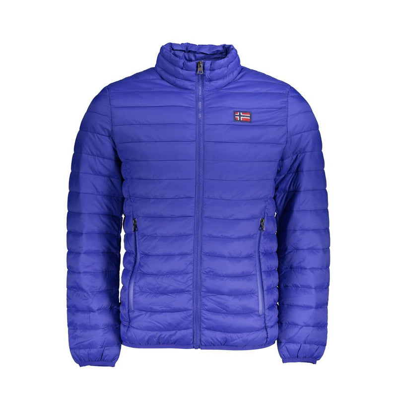Blue Polyamide Jackets & Coat
