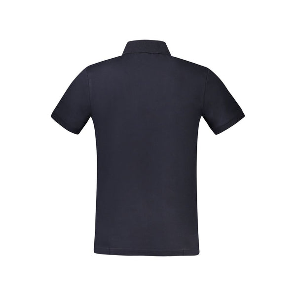 Blue Cotton Polo Shirt