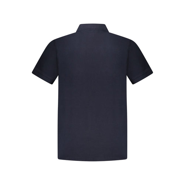 Blue Cotton Polo Shirt