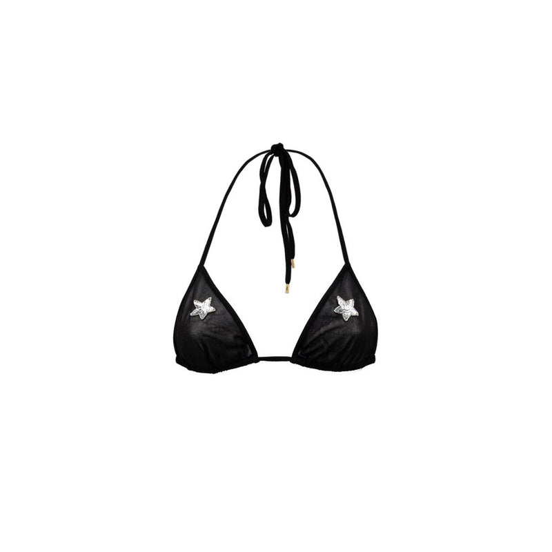 Black Viscose Bra
