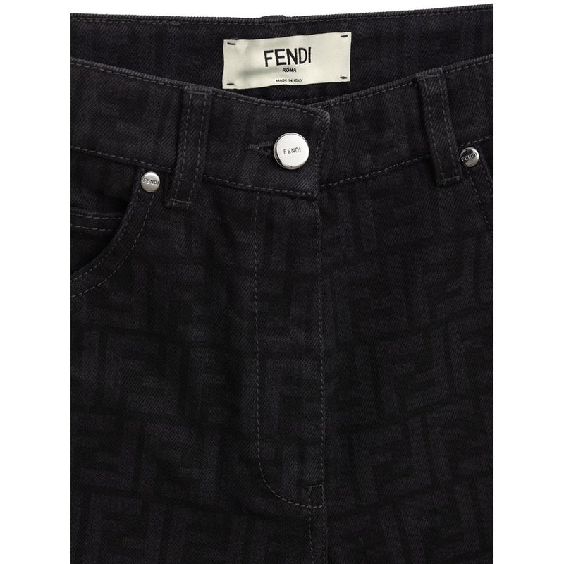 Black Cotton Slim Fit Jeans