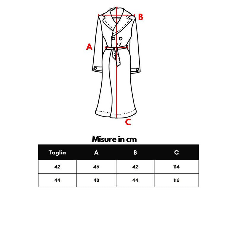 Blue Cotton Trench Coat