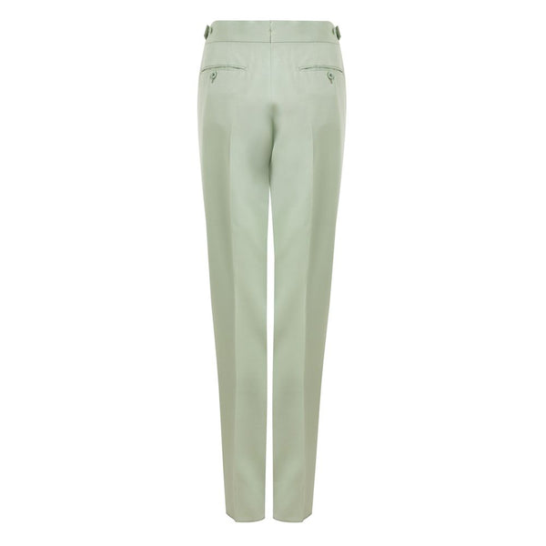 Green Viscose Chino Pants