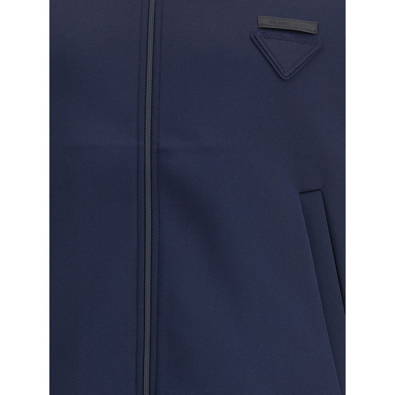 Blue Polyester Sweatshirt