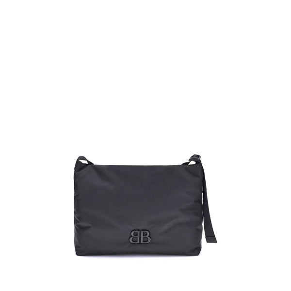 Black Fabric Shoulder Bag