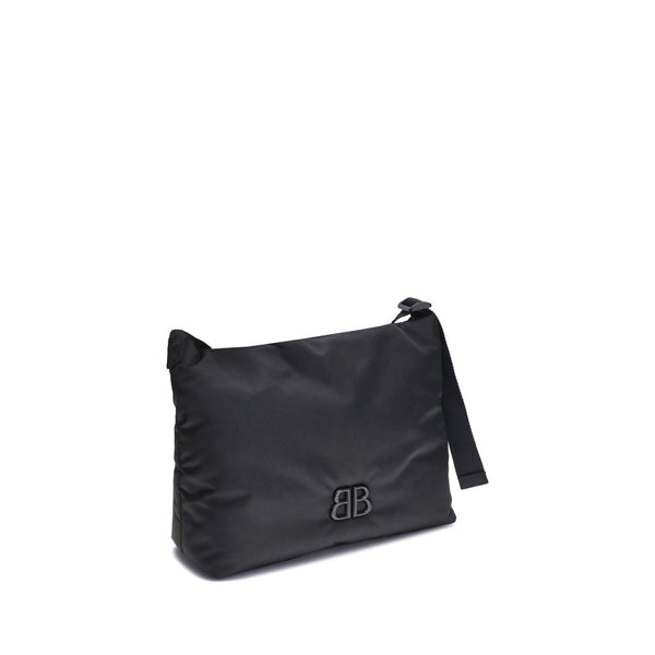 Black Fabric Shoulder Bag
