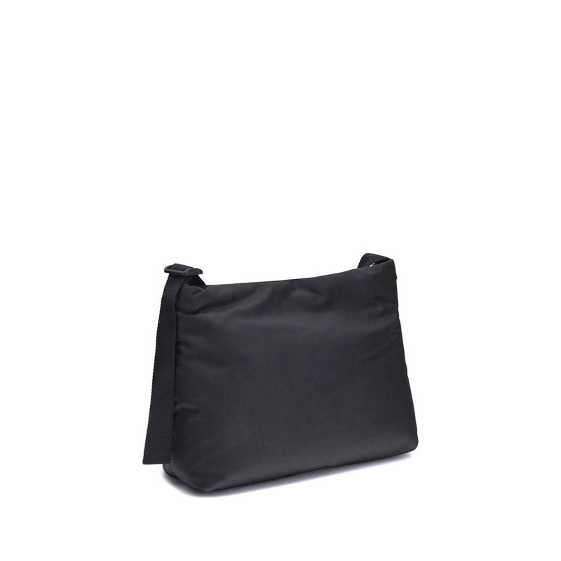 Black Fabric Shoulder Bag