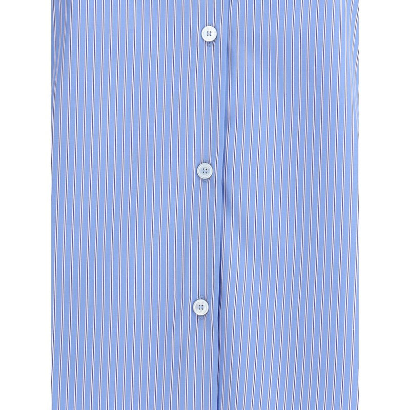 Blue Cotton Pattern Shirt