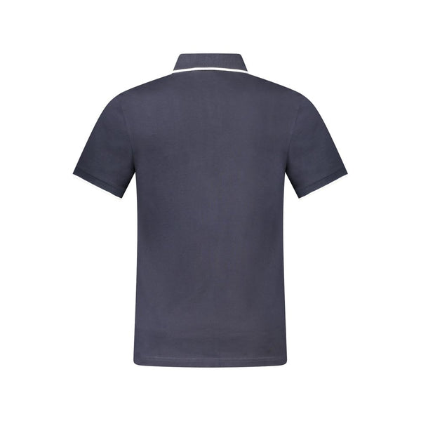 Blue Cotton Polo Shirt