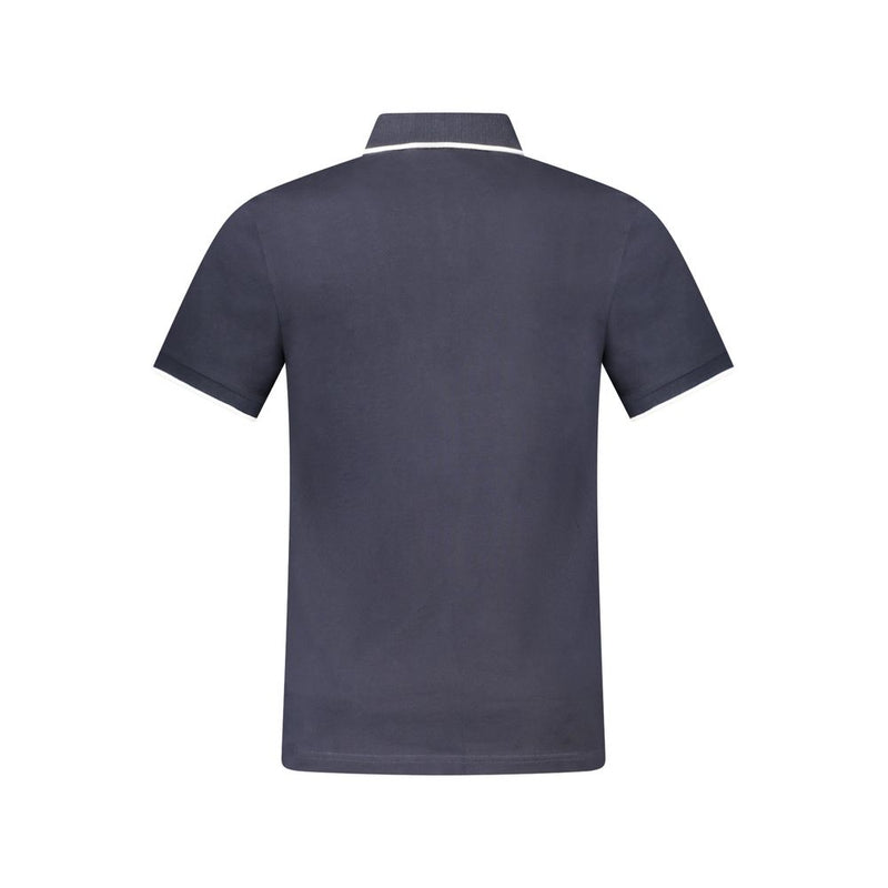 Blue Cotton Polo Shirt