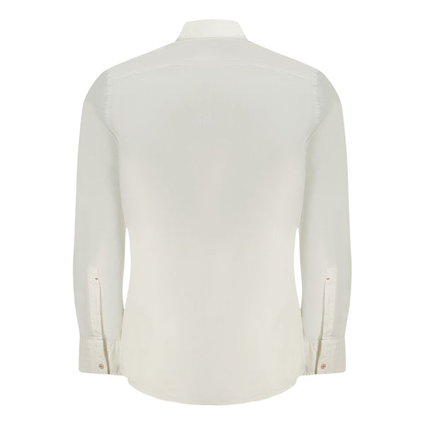 White Cotton Men Shirt