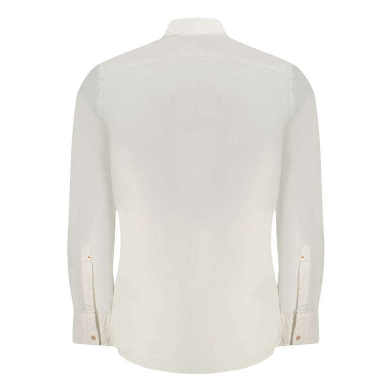 White Cotton Men Shirt