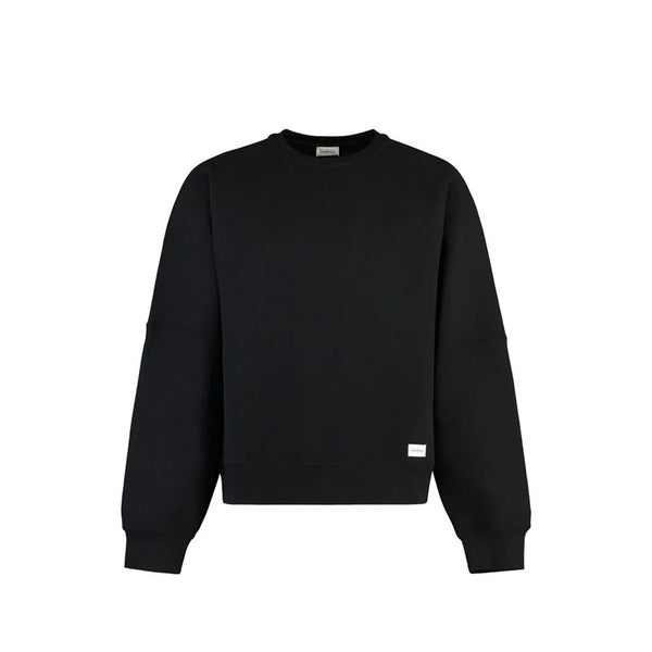 Black Cotton Sweatshirt