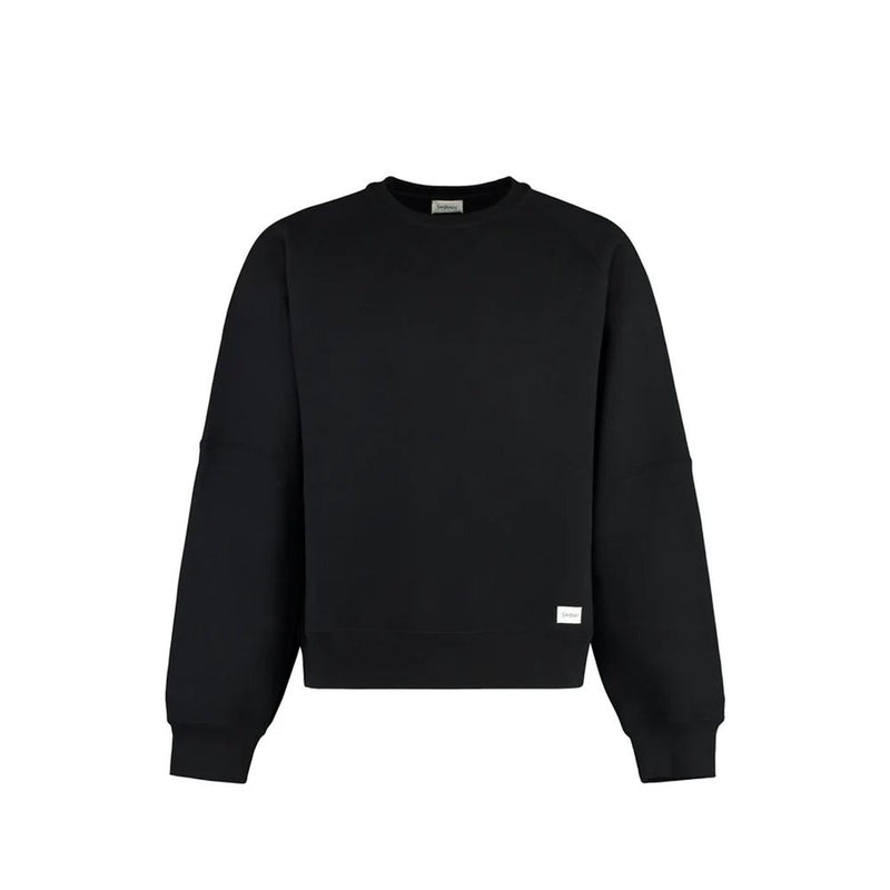 Black Cotton Sweatshirt