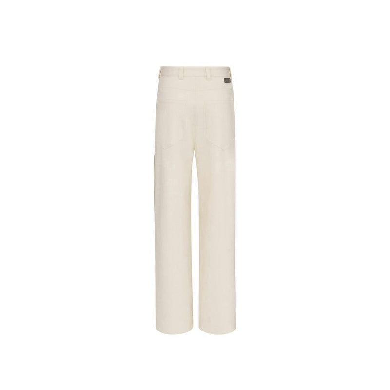 White Cashmere Chino Pants