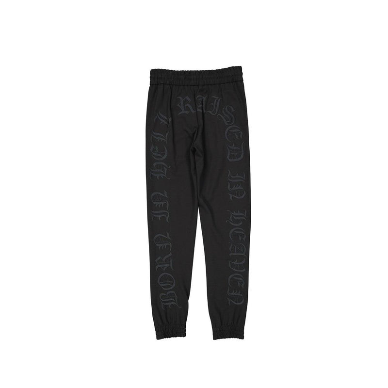 Black Elastane Joggers (Workout Pants)