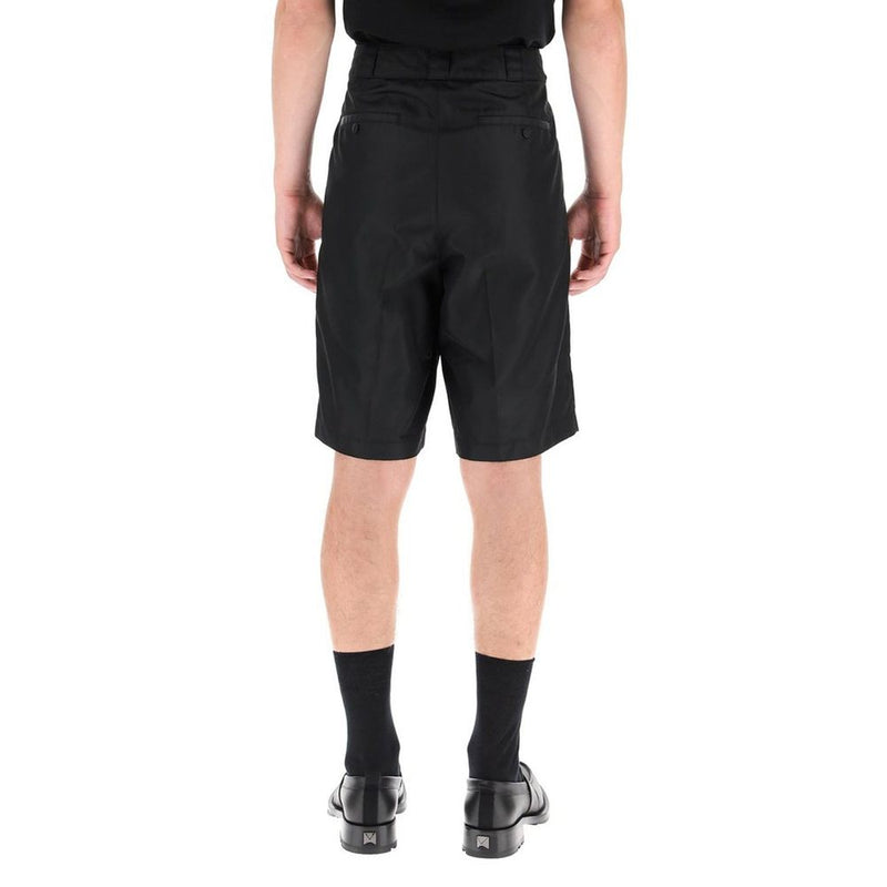 Black Nylon Bermuda Shorts