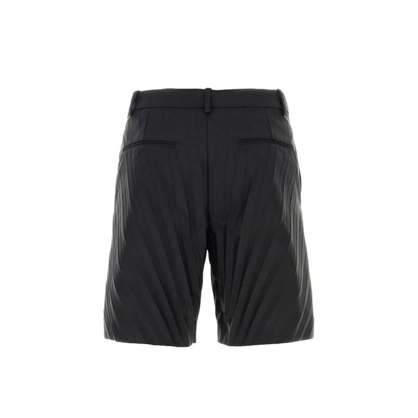 Black Nylon Bermuda Shorts