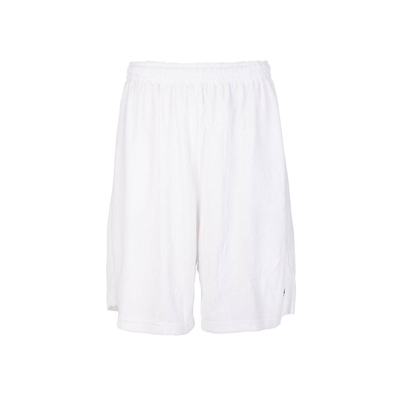 White Polyester Bermuda Shorts