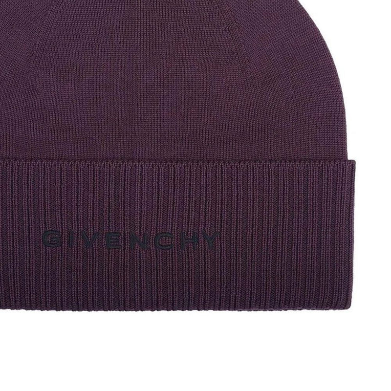 Purple Wool Beanie