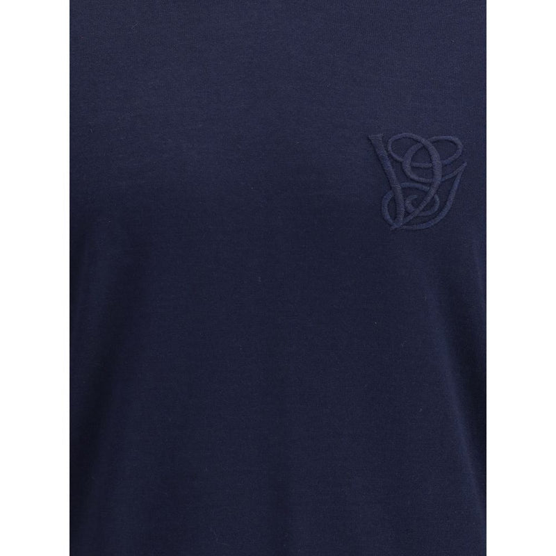 Blue Fleece Wool Turtleneck