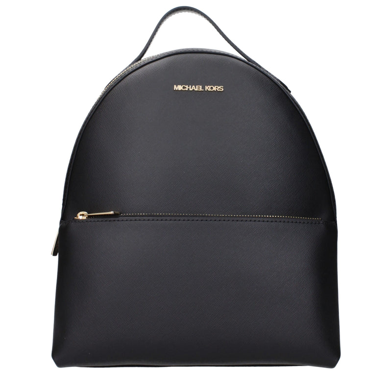 Black Leather Backpack