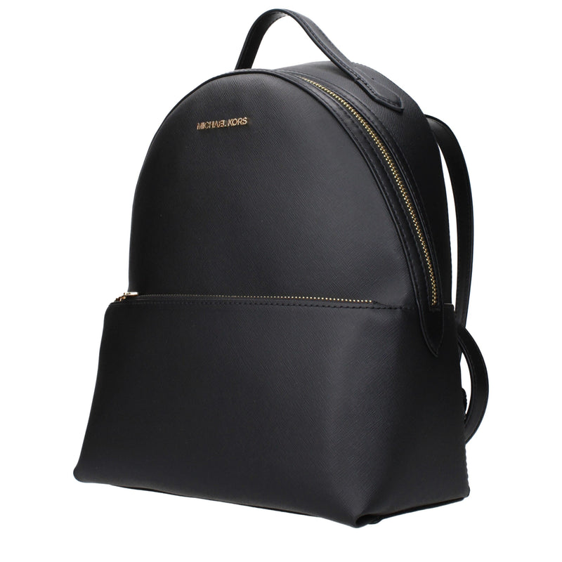 Black Leather Backpack
