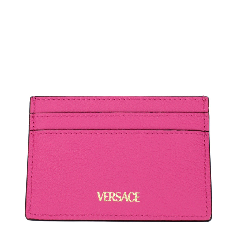 Pink Leather Cardholder