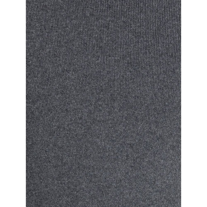 Gray Cashmere Long Skirt