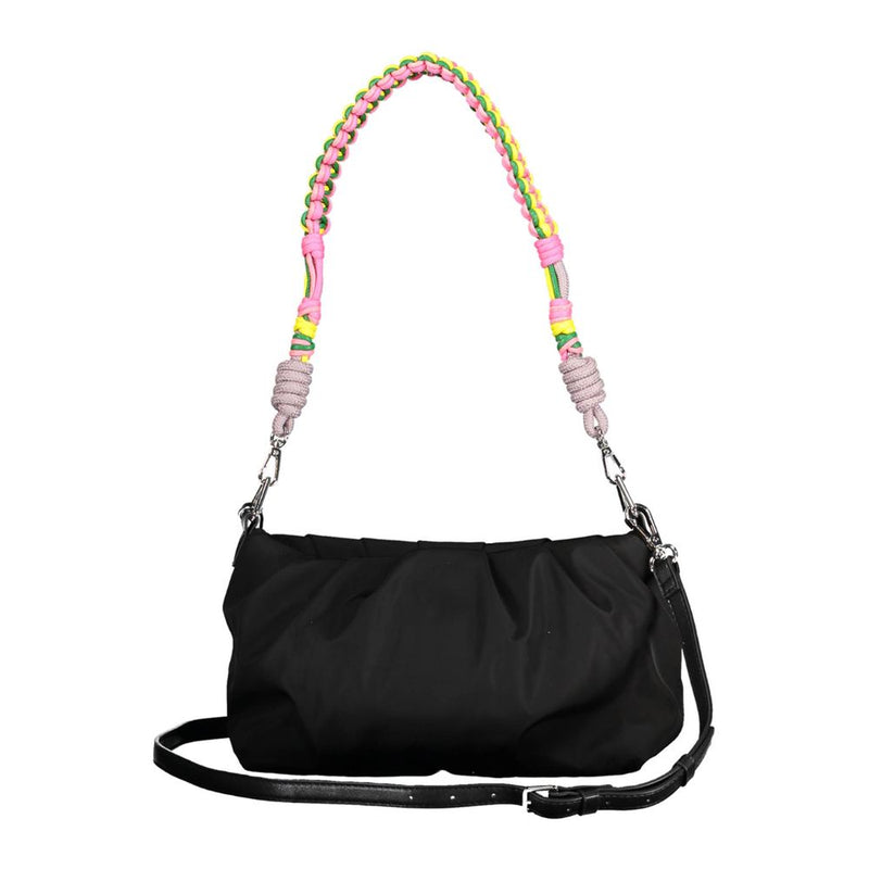 Black Polyester Handbag