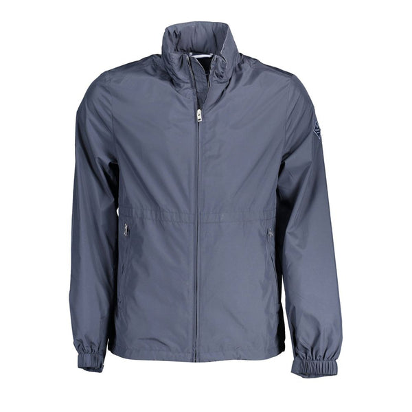 Blue Recycled Polyester Men Jacket